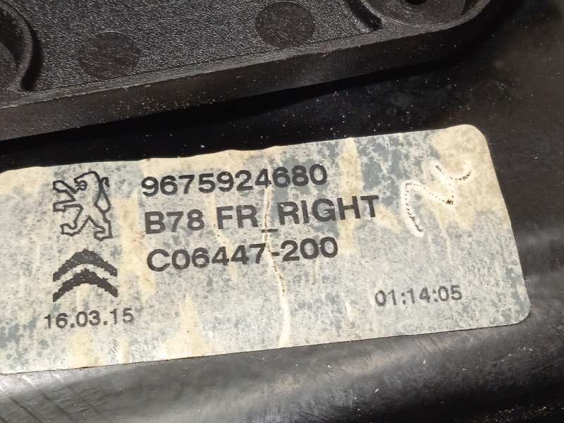 Recambio de elevalunas delantero derecho para citroën c4 picasso seduction referencia OEM IAM 9675924680  9675288880