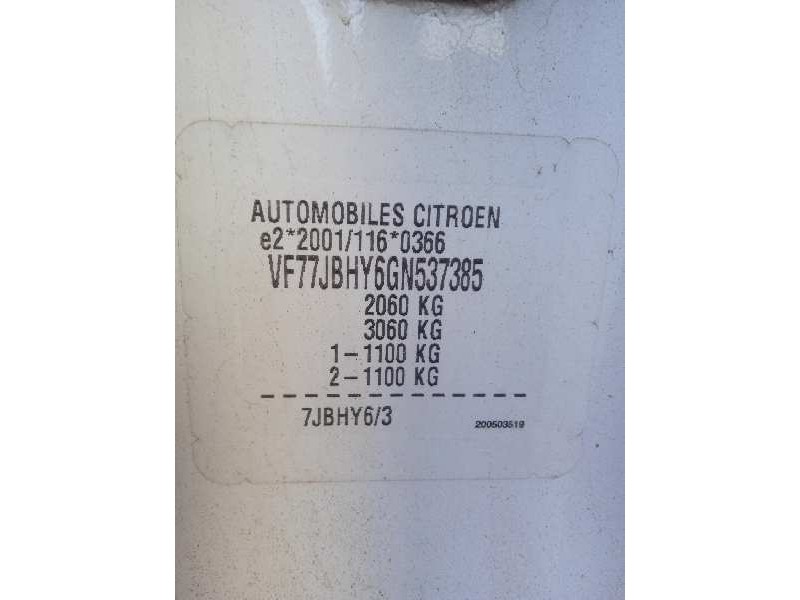 citroën berlingo station wagon del año 2016