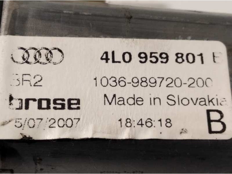 Recambio de elevalunas delantero izquierdo para audi q7 (4l) 3.0 tdi referencia OEM IAM 4L0837461A  4L0959801B