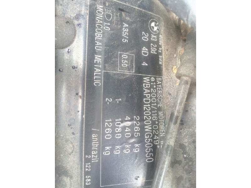 bmw x3 (e83) del año 2007