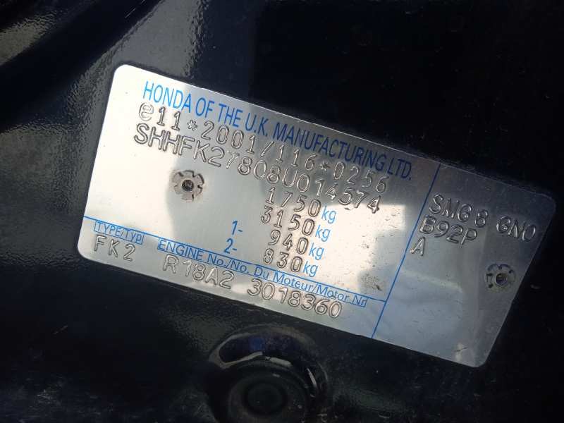 honda civic berlina 5 (fk) del año 2008