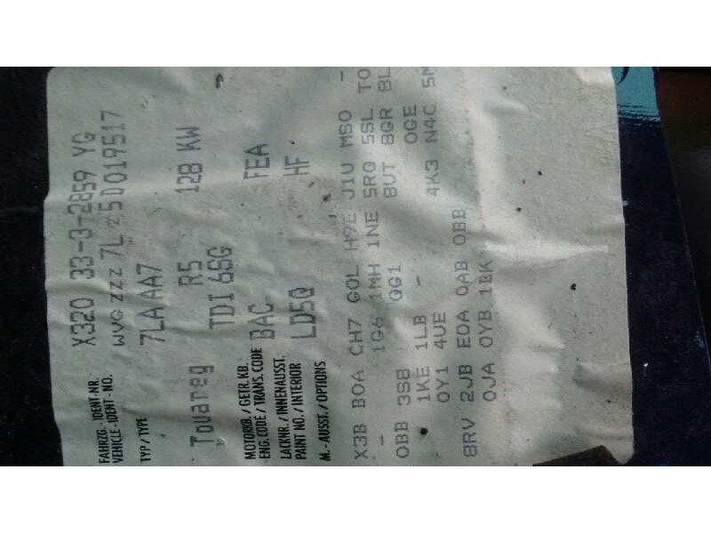 volkswagen touareg (7la) del año 2004