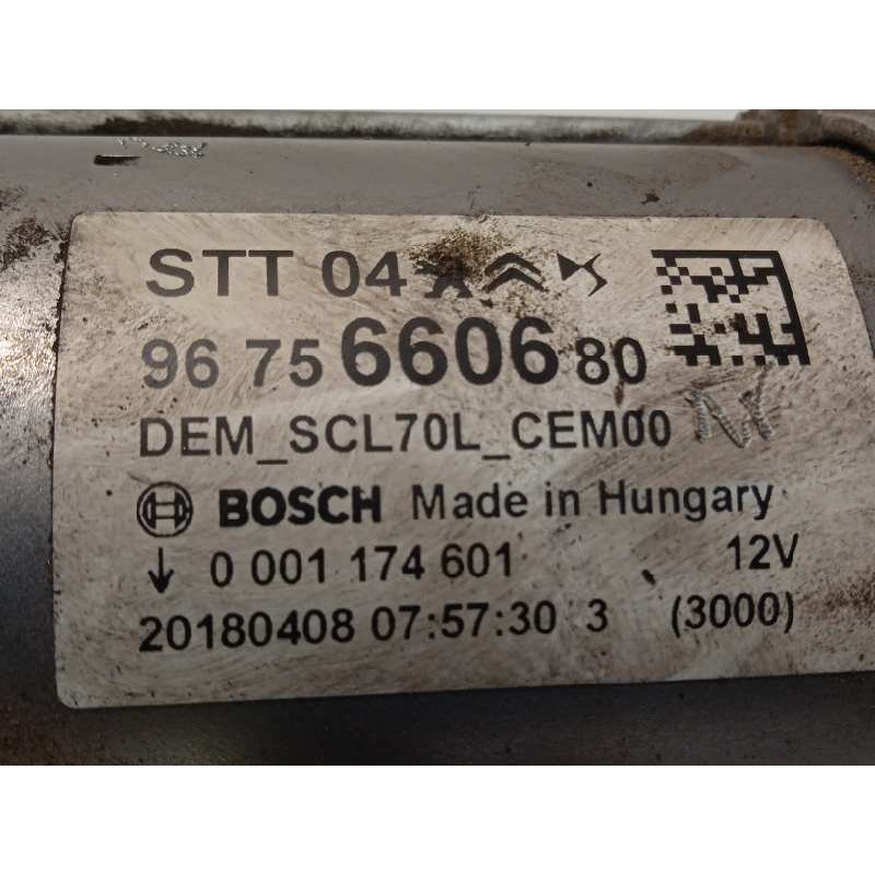 Recambio de motor arranque para citroën c4 cactus shine referencia OEM IAM 9675660680  0001174601