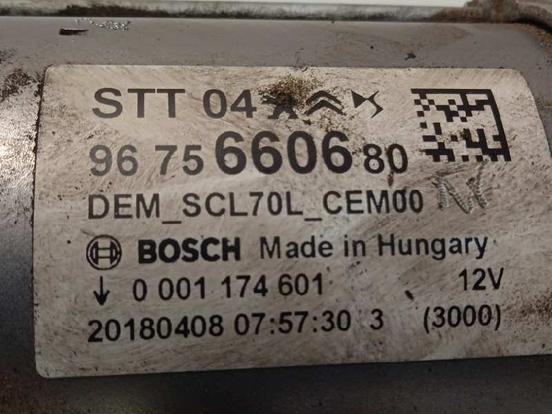 Recambio de motor arranque para citroën c4 cactus shine referencia OEM IAM 9675660680  0001174601