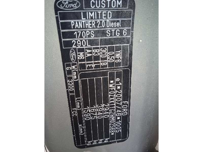 ford transit custom kombi del año 2017