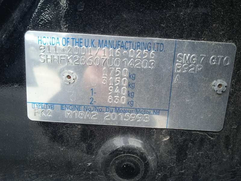 honda civic berlina 5 (fk) del año 2007