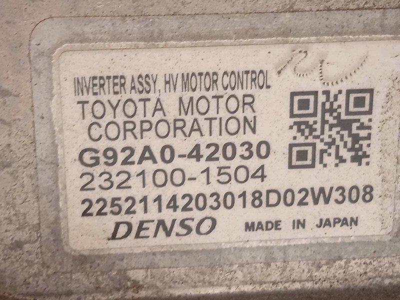 Recambio de convertidor potencia para lexus nx 300h 4wd referencia OEM IAM G92A042030 G92A042050 2321001504