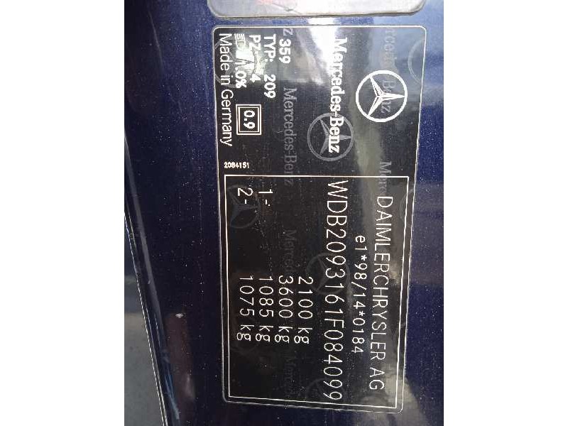 mercedes-benz clase clk (w209) coupe del año 2003