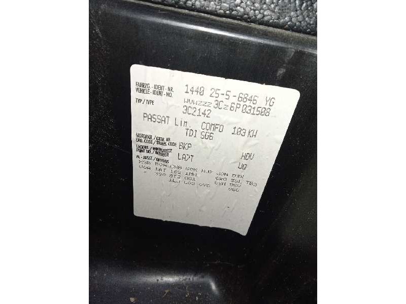 volkswagen passat berlina (3c2) del año 2005