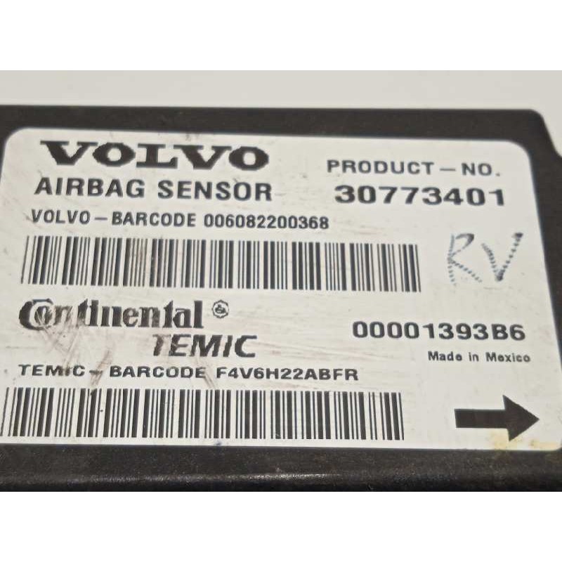 Recambio de centralita airbag para volvo s40 berlina 1.6 diesel cat referencia OEM IAM 30773401  