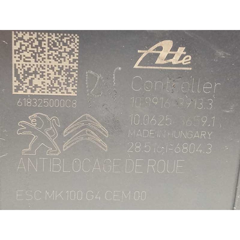 Recambio de abs para citroën c-elysée shine referencia OEM IAM 9822654880 10091639133 10022012064