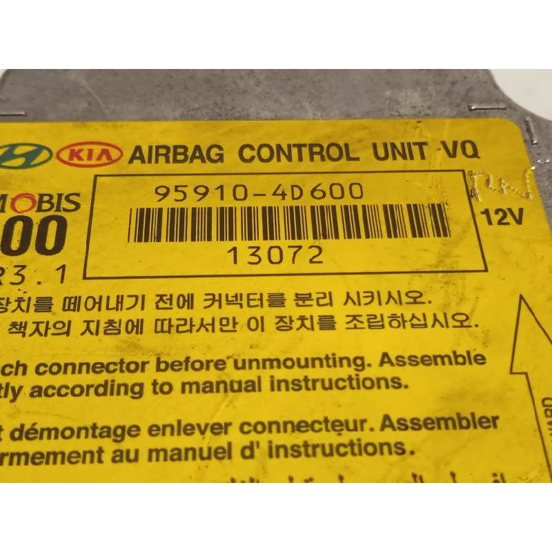 Recambio de centralita airbag para kia carnival 2.9 crdi cat referencia OEM IAM 959104D600  