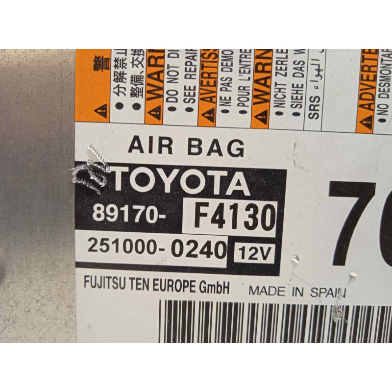 Recambio de kit airbag para toyota c-hr hybrid launch edition referencia OEM IAM 55401F4010C1 89170F4130 45130F4030XX
