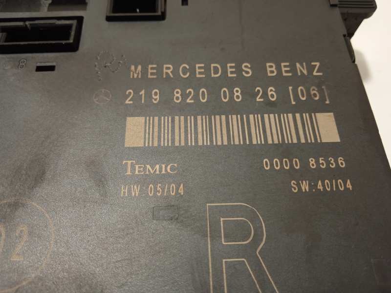Recambio de centralita confort para mercedes-benz clase cls (w219) 320 cdi (219.322) referencia OEM IAM 2198200826  