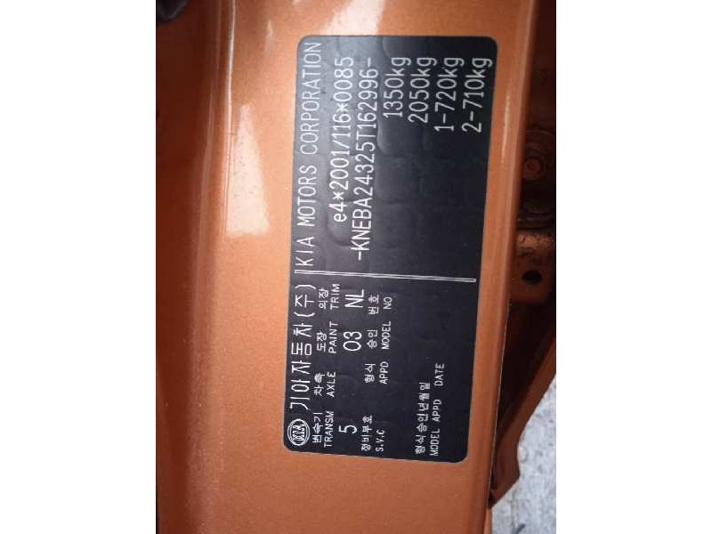 kia picanto del año 2005