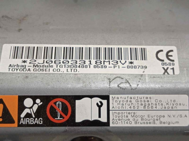 Recambio de airbag delantero izquierdo para toyota c-hr hybrid launch edition referencia OEM IAM TG13D04001  