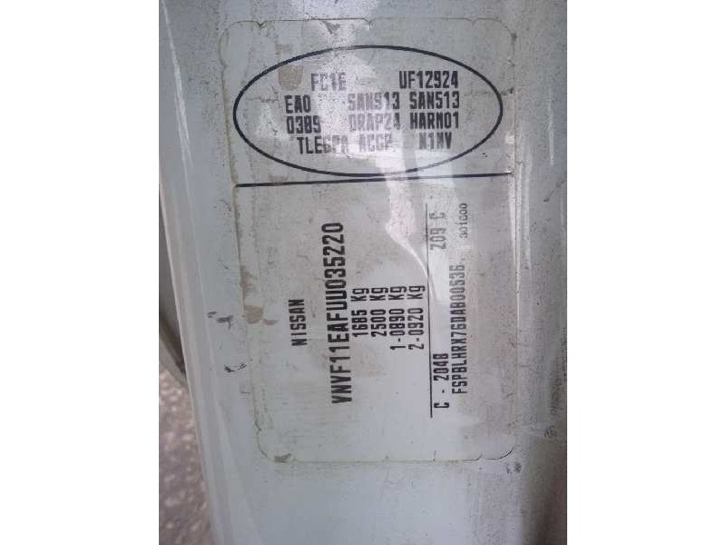 nissan kubistar (x76) del año 2009