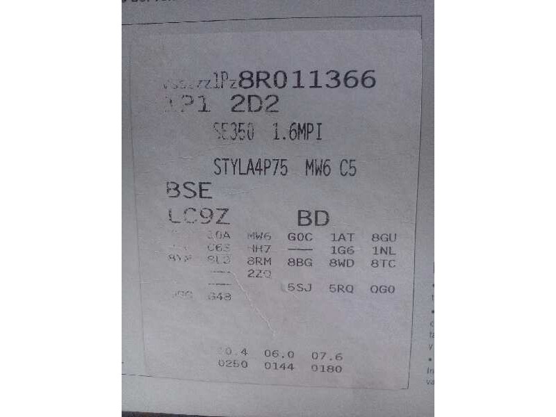 seat leon (1p1) del año 2007