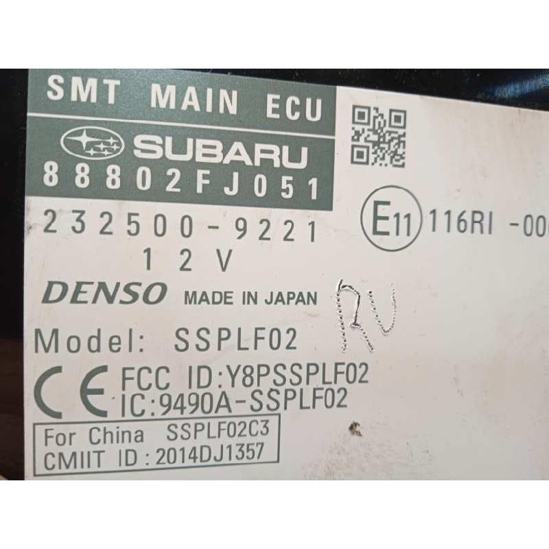 Recambio de modulo electronico para subaru xv 2.0 diesel cat referencia OEM IAM 88802FJ051  2325009221