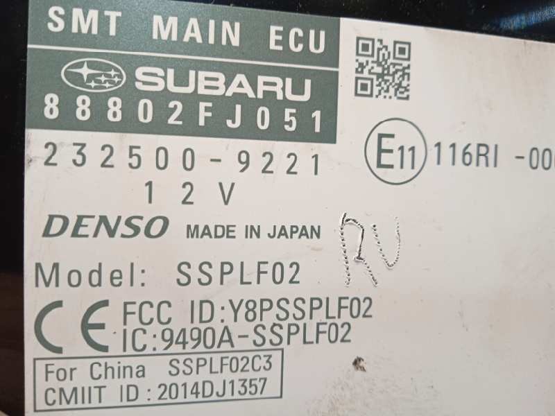 Recambio de modulo electronico para subaru xv 2.0 diesel cat referencia OEM IAM 88802FJ051  2325009221