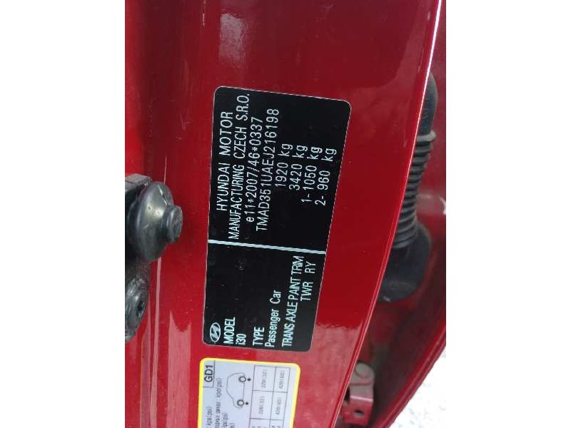 hyundai i30 (gd) del año 2014