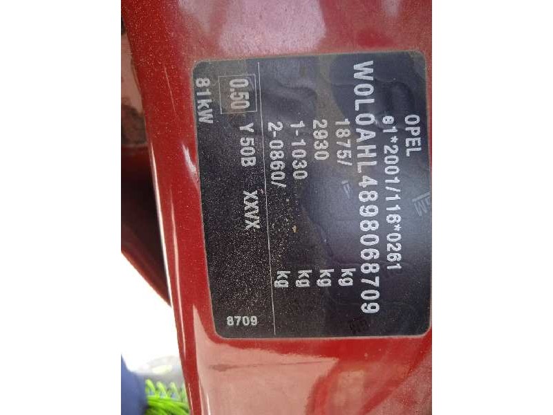 opel astra h ber. del año 2009