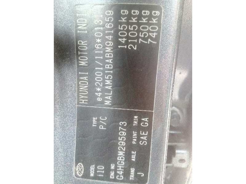 hyundai i10 del año 2012