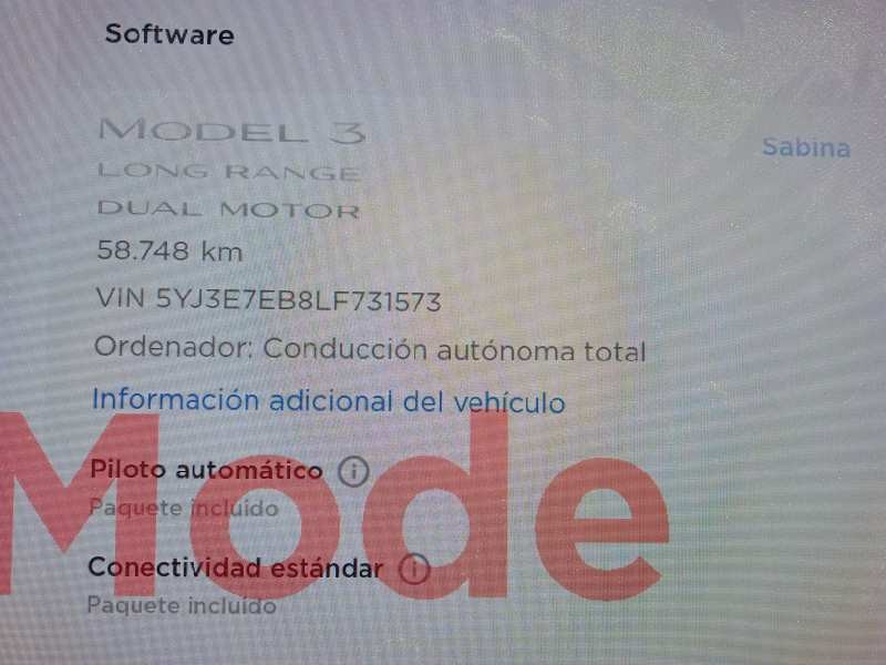 tesla model 3 del año 2020