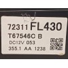 Recambio de mando climatizador para subaru xv (g5) 1.6 cat referencia OEM IAM 72311FL430  T67546C