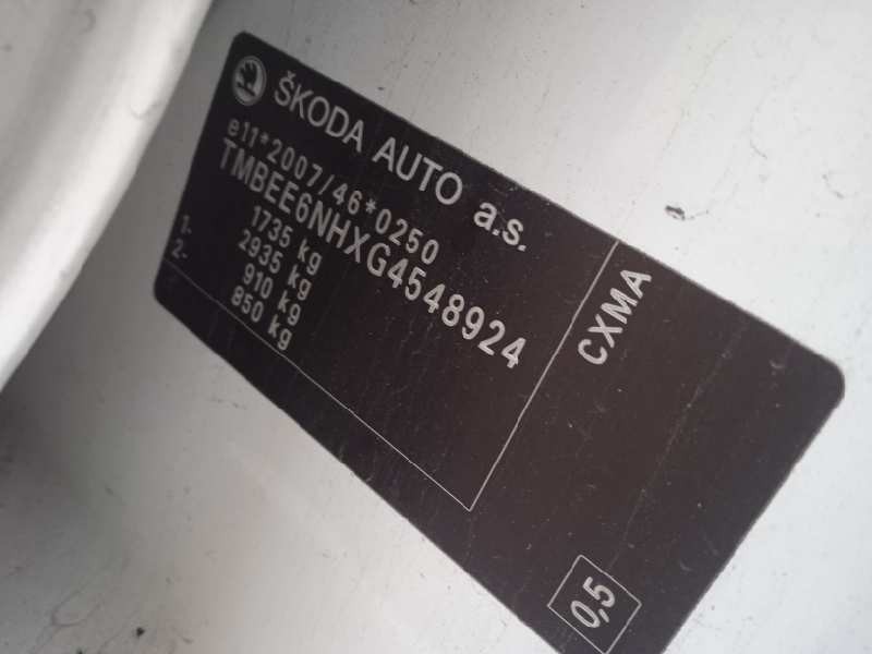 skoda spaceback (5h) del año 2016