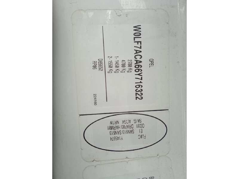 opel vivaro del año 2006