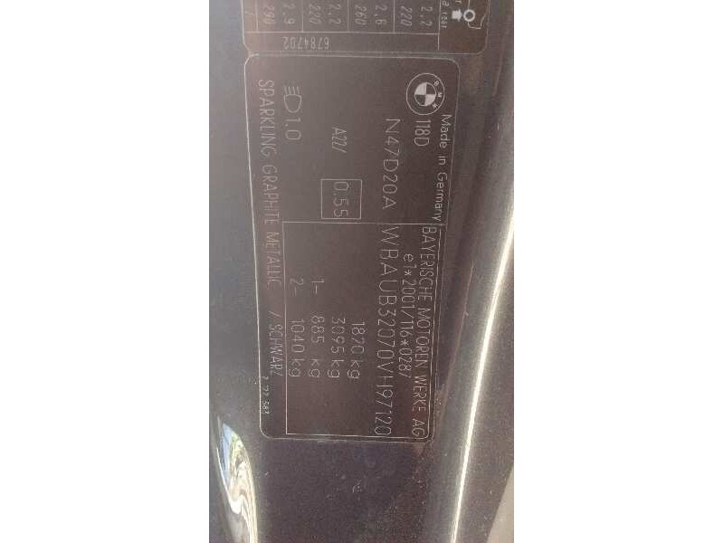 bmw serie 1 berlina (e81/e87) del año 2008