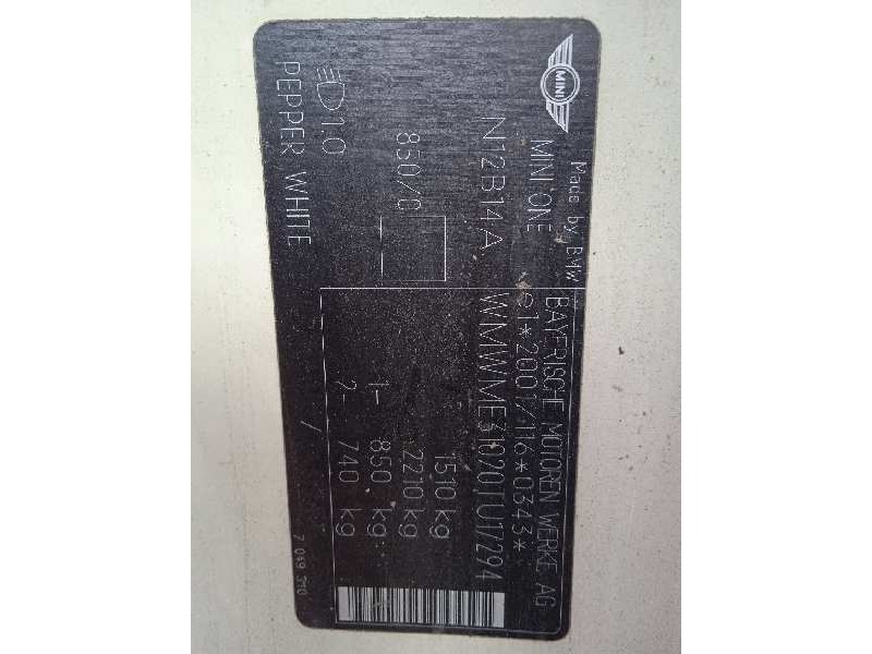 bmw mini (r56) del año 2008