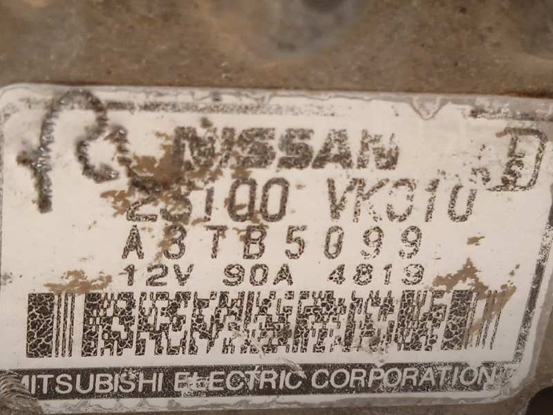 Recambio de alternador para nissan pick-up (d22) td doble cabina navara referencia OEM IAM 23100VK010  A3TB5099
