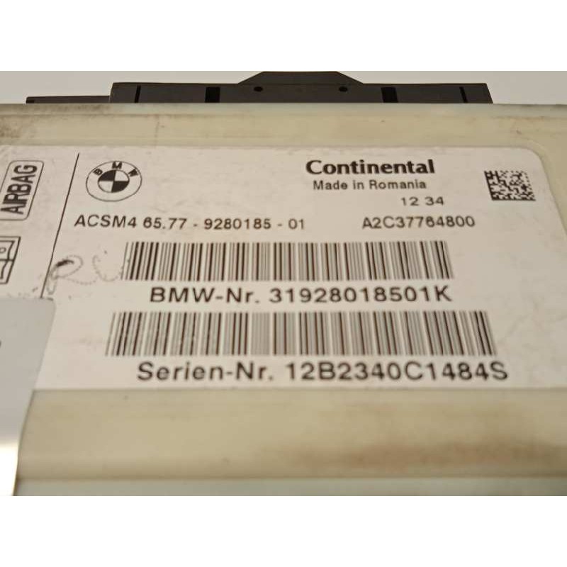 Recambio de centralita airbag para bmw serie 7 (f01/f02) 730ld referencia OEM IAM 65779280185  