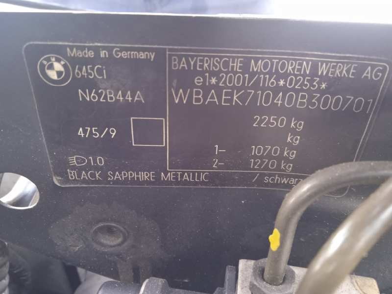 bmw serie 6 cabrio (e64) del año 2004