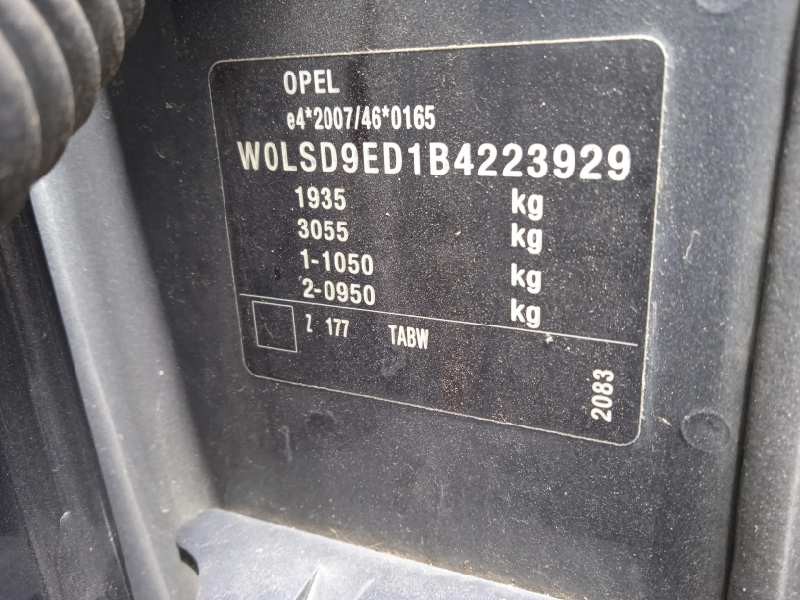 opel meriva b del año 2011