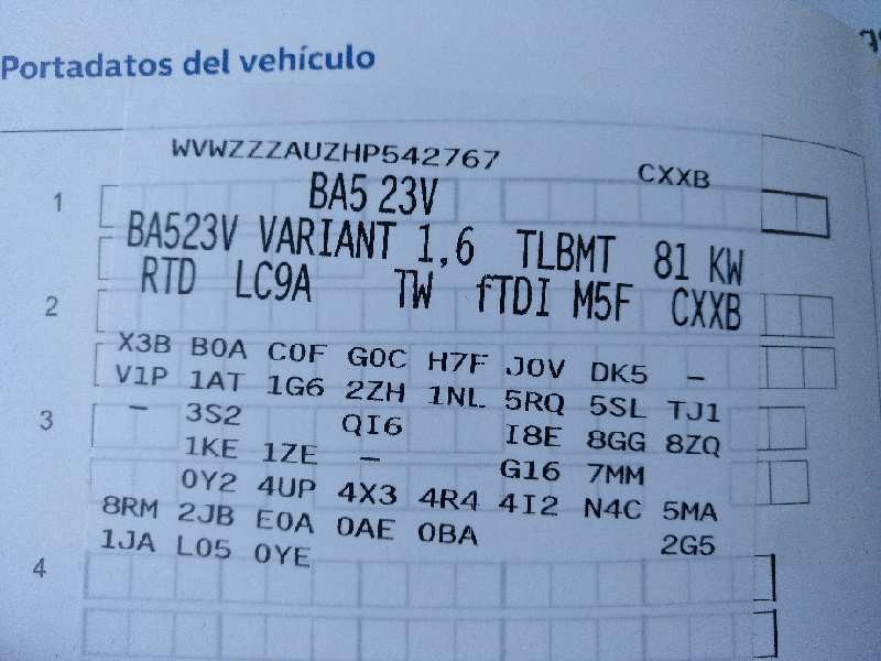 volkswagen golf vii sportsvan del año 2016