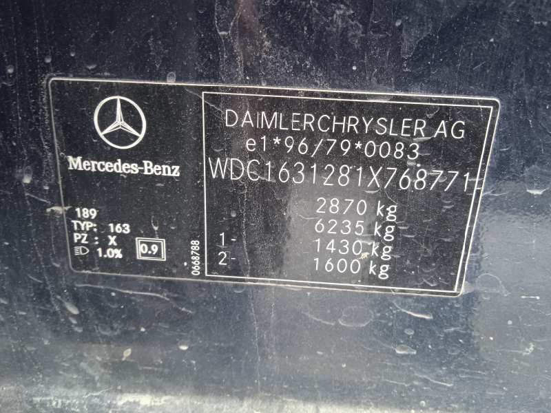 mercedes-benz clase m (w163) del año 2002