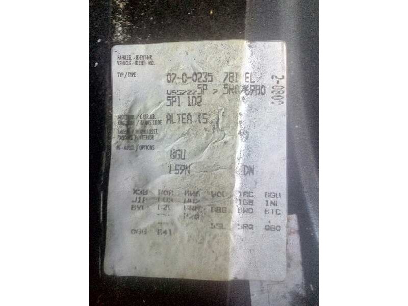 seat altea (5p1) del año 2005