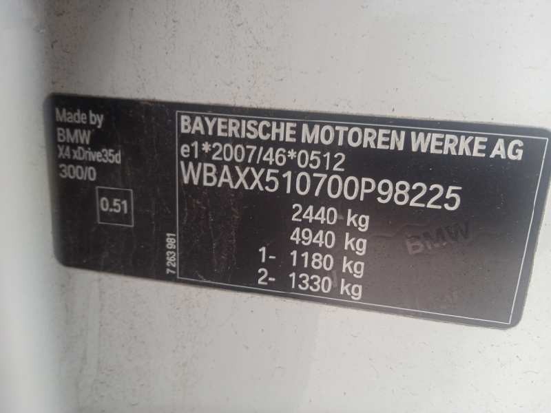 bmw x4 (f26) del año 2017