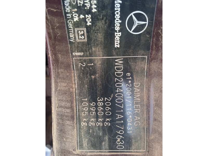 mercedes-benz clase c (w204) berlina del año 2008