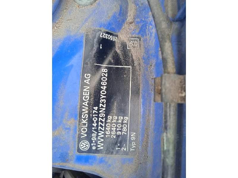 volkswagen polo (9n1) del año 2002