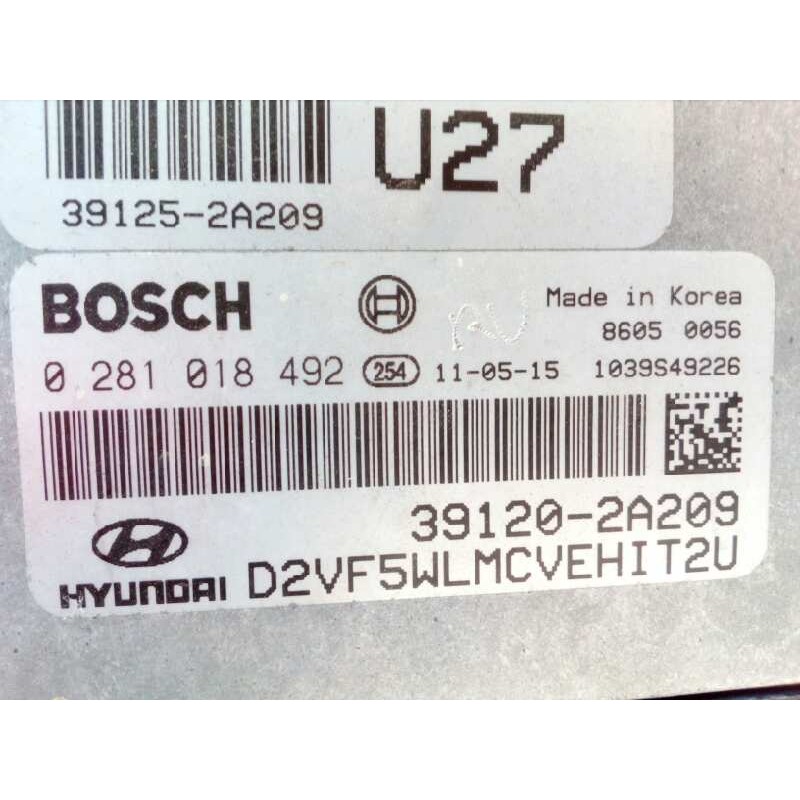 Recambio de centralita motor uce para hyundai i40 cw gl comfort referencia OEM IAM 391202A209  0281018492