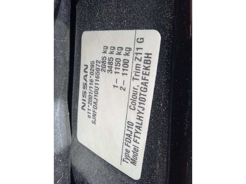 nissan qashqai (j10) del año 2008