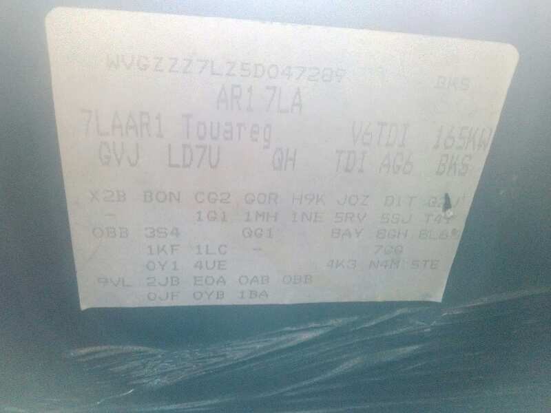 volkswagen touareg (7la) del año 2005