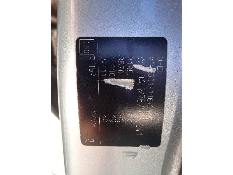 opel zafira b del año 2007