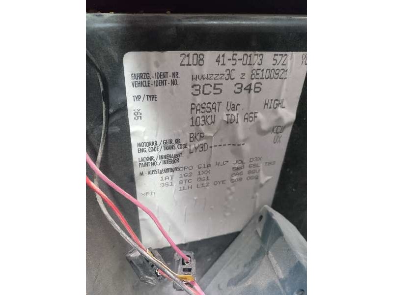 volkswagen passat variant (3c5) del año 2008