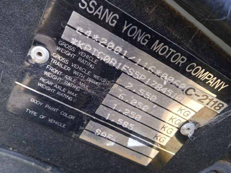 ssangyong rexton del año 2005