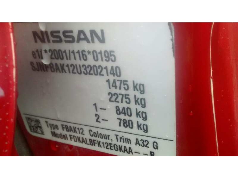 nissan micra (k12e) del año 2010